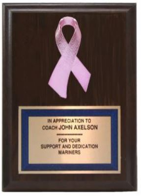 Plaque With Awareness Ribbon